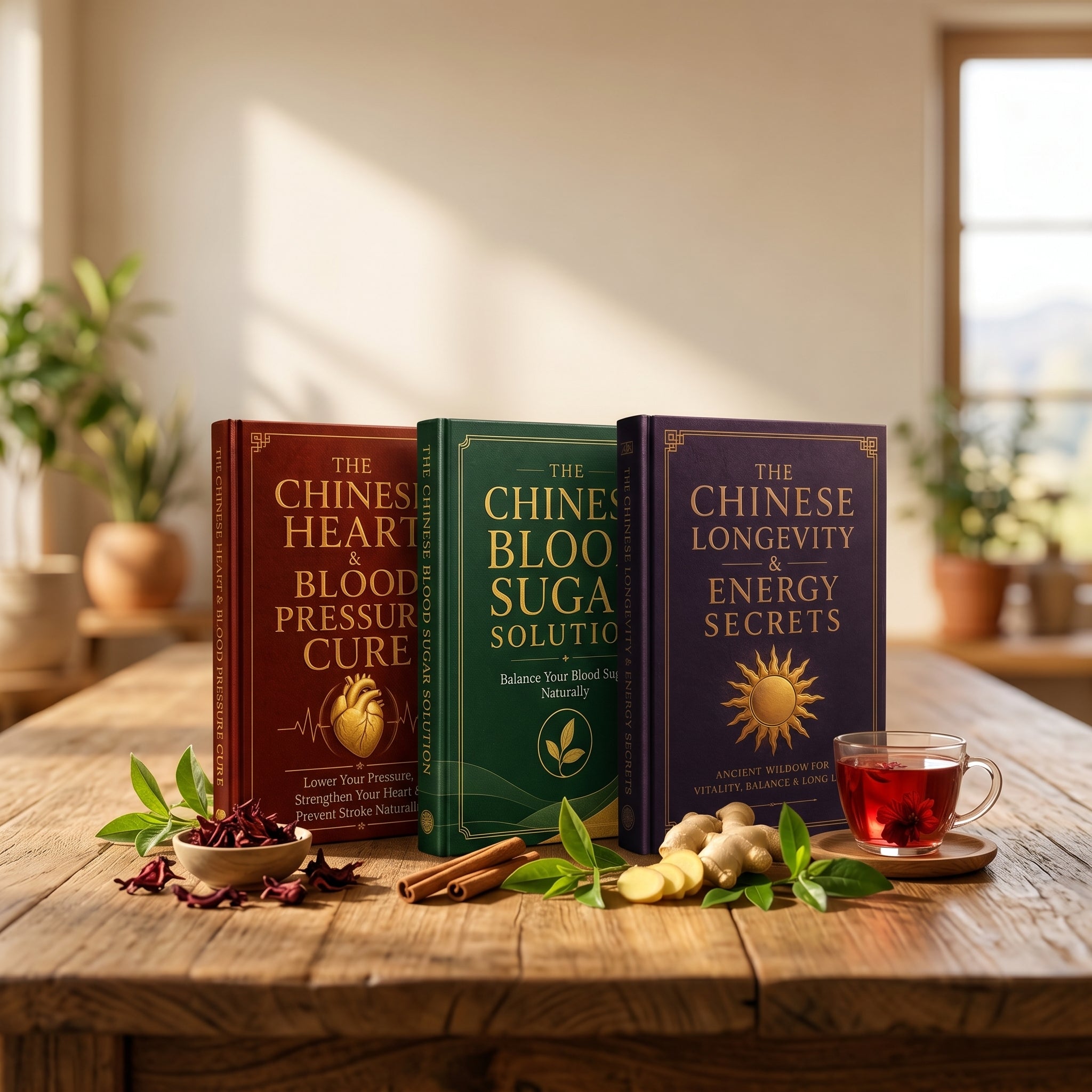 The Complete Chinese Healing Collection Heart · Blood Sugar · Longevity — All 3 Books