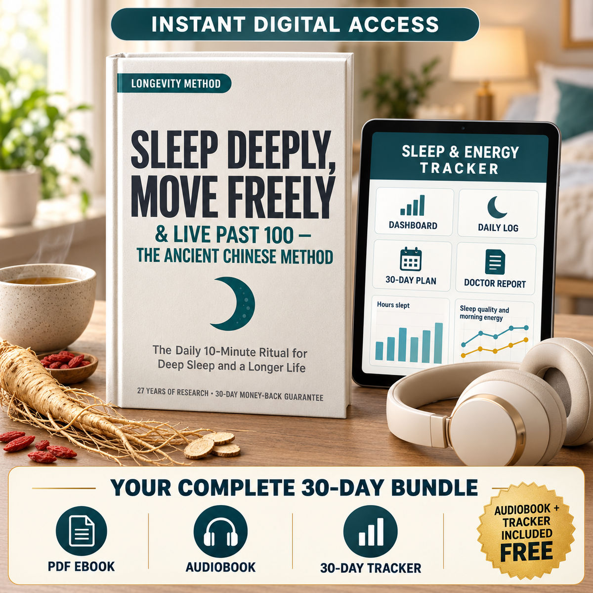 Sleep Deeply, Move Freely — The Ancient Chinese Method + Tracker