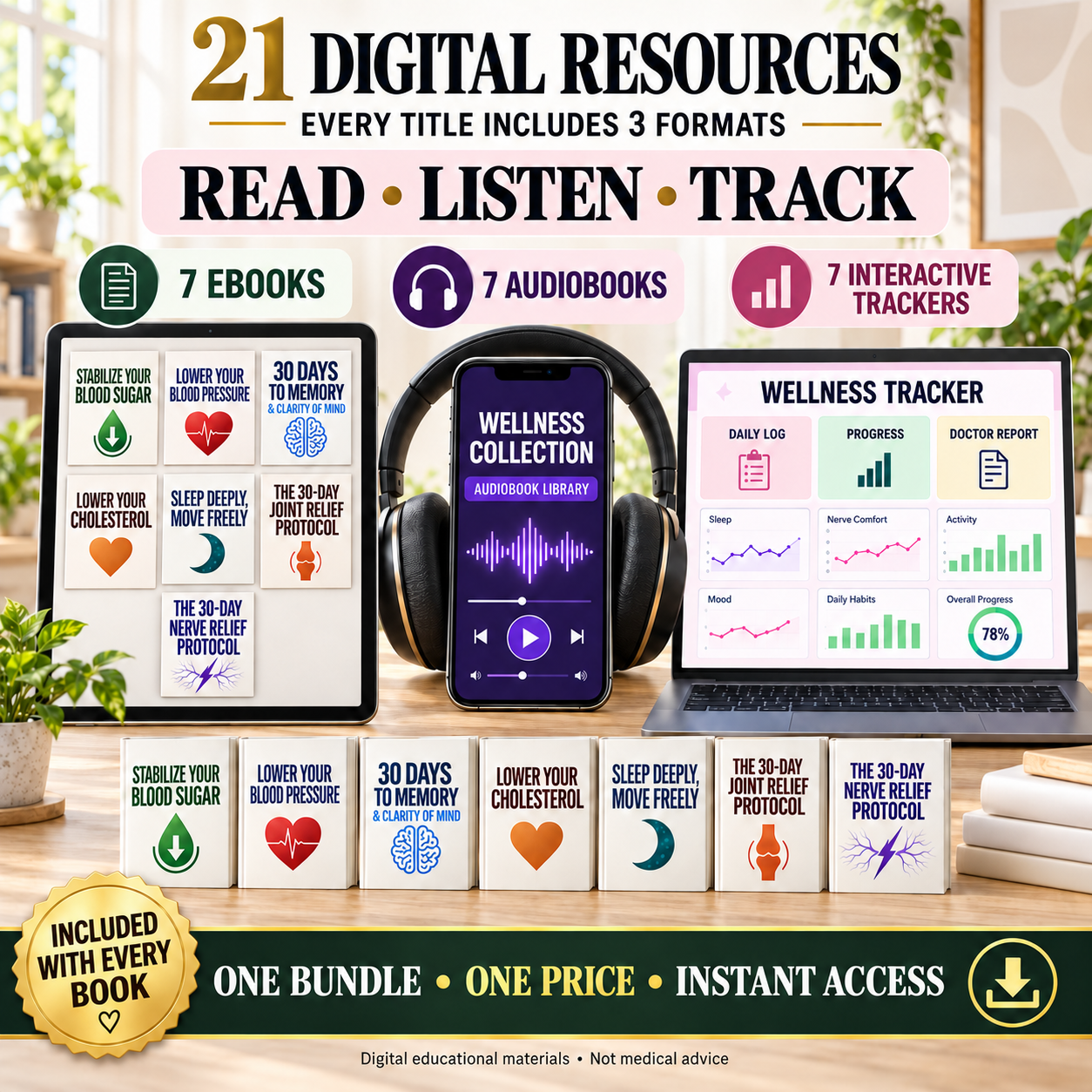 The Complete Collection — 7 Guides, 7 Trackers, 7 Audiobooks