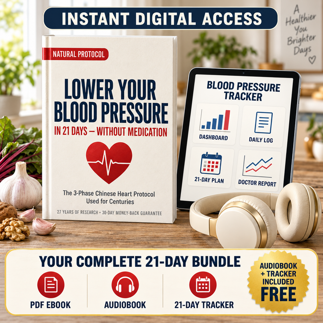 Blood Pressure: A 21-Day Wellness Guide — eBook, Audiobook & Tracker