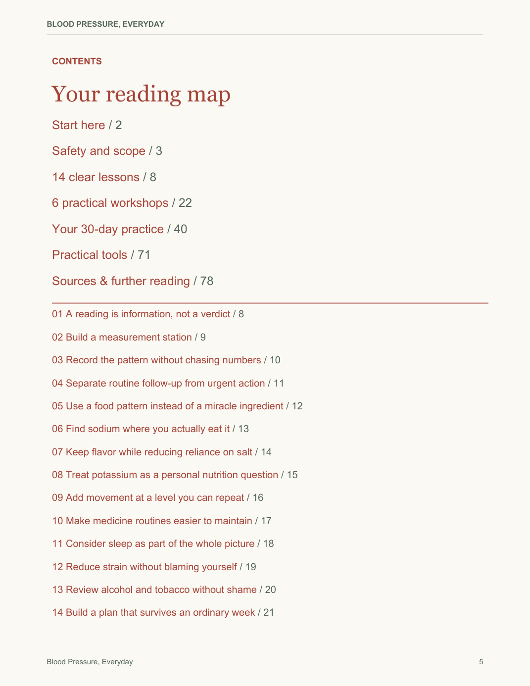 Blood Pressure, Everyday — sample PDF page 5