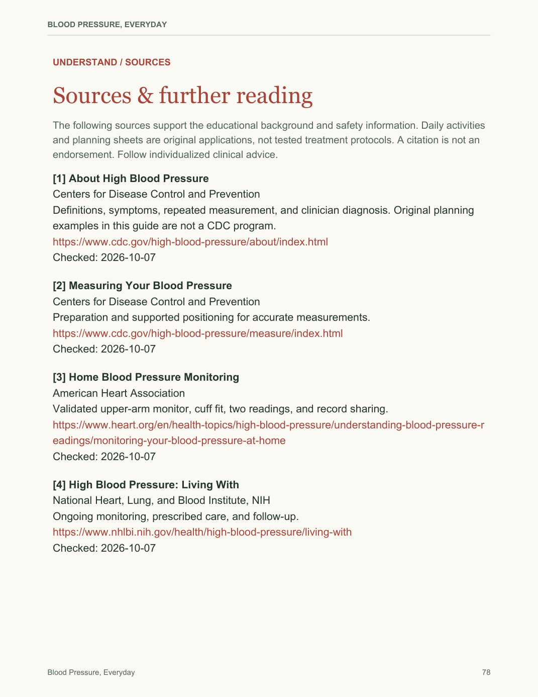 Blood Pressure, Everyday — sample PDF page 78