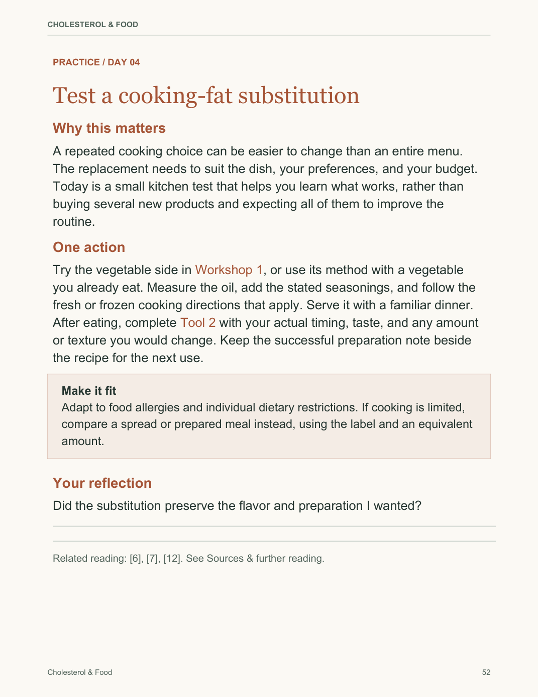 Cholesterol & Food — sample PDF page 52