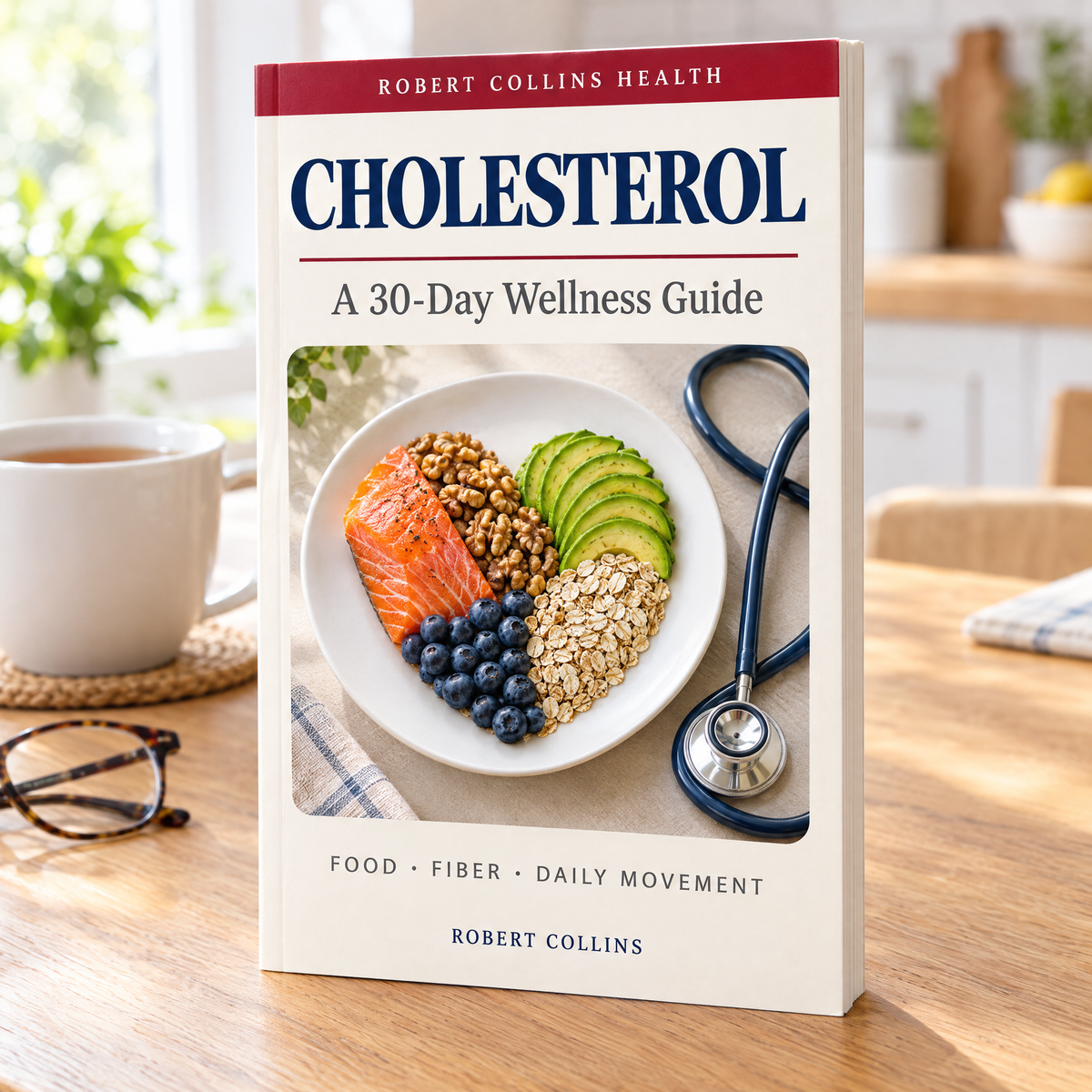 Cholesterol: A 30-Day Wellness Guide by Robert Collins — front cover