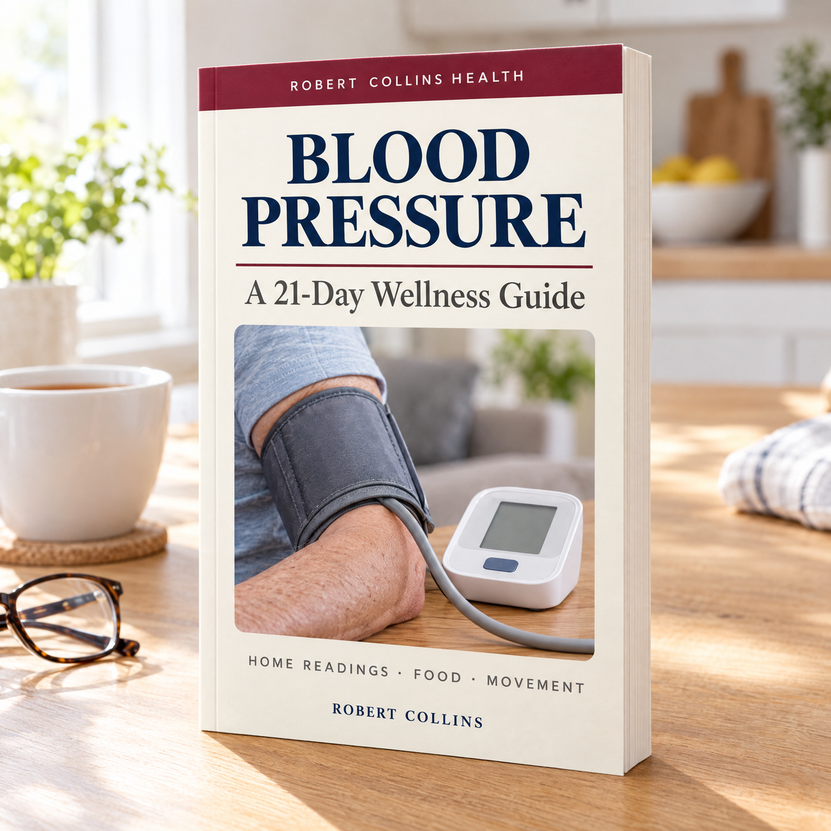 Blood Pressure: A 21-Day Wellness Guide by Robert Collins — front cover