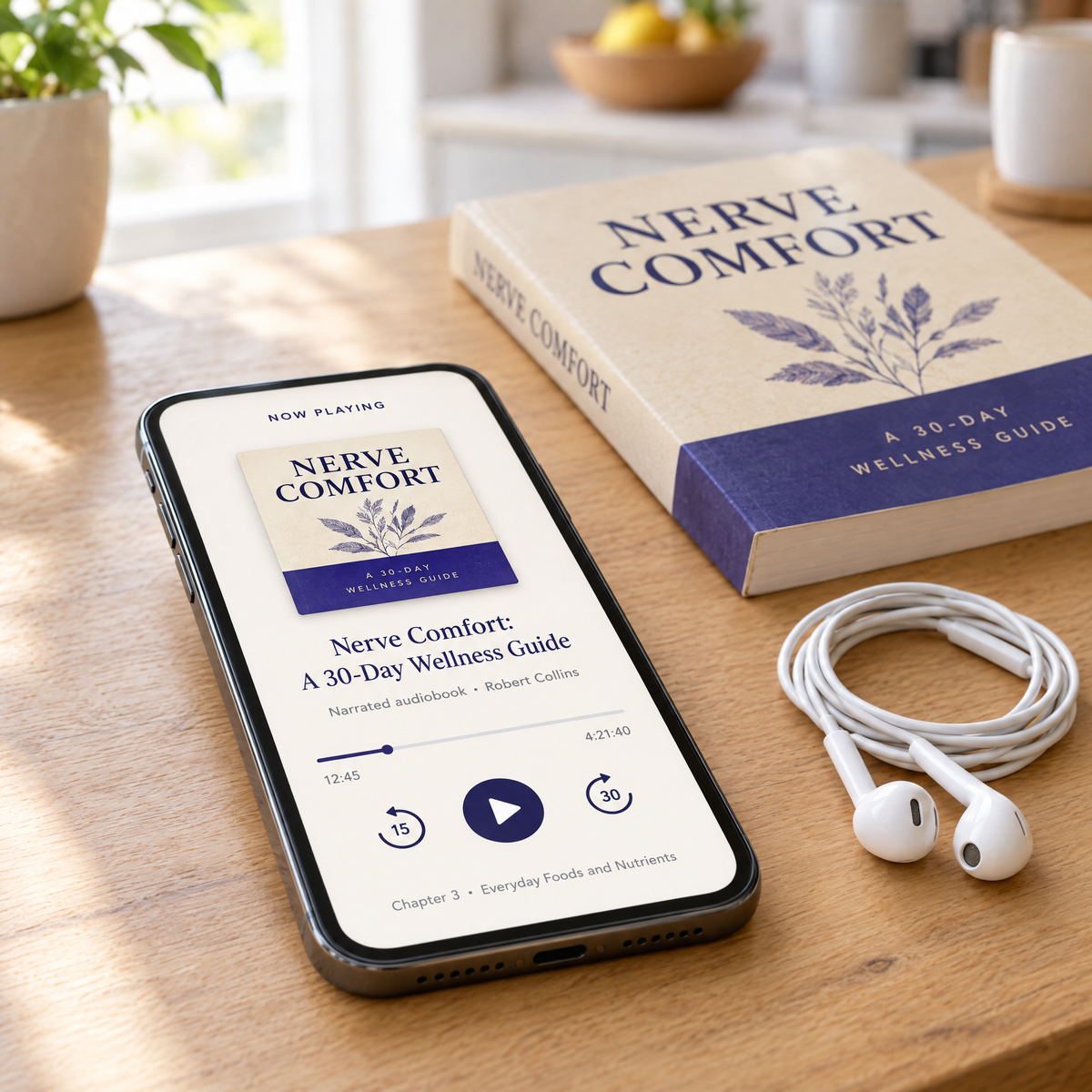 Included narrated audiobook — listen on your phone