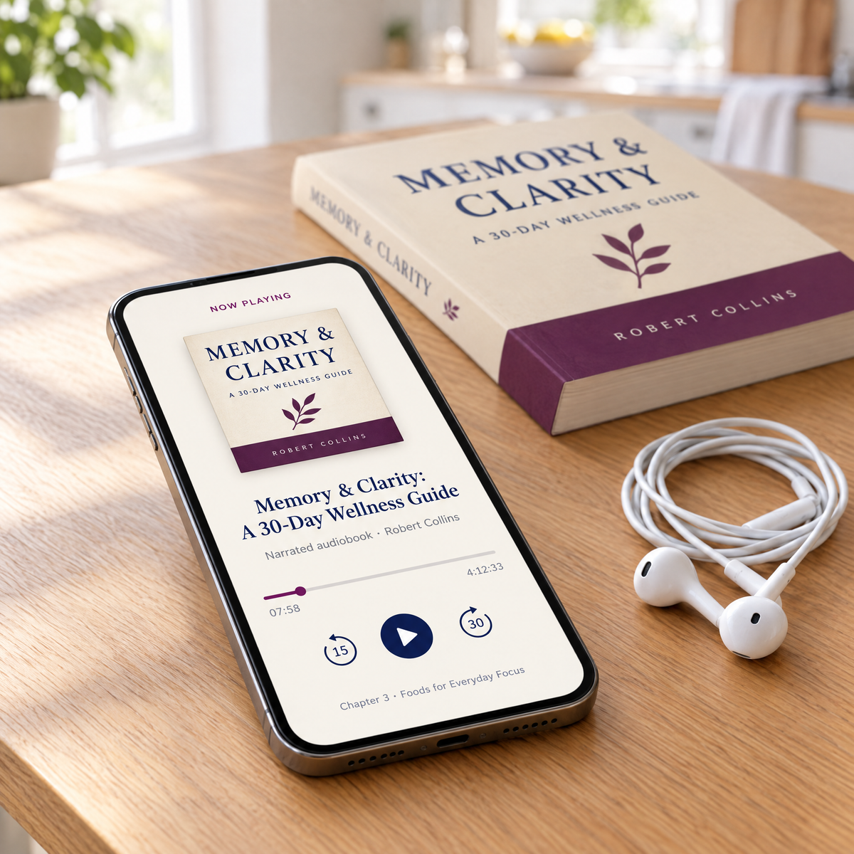 Included narrated audiobook — listen on your phone