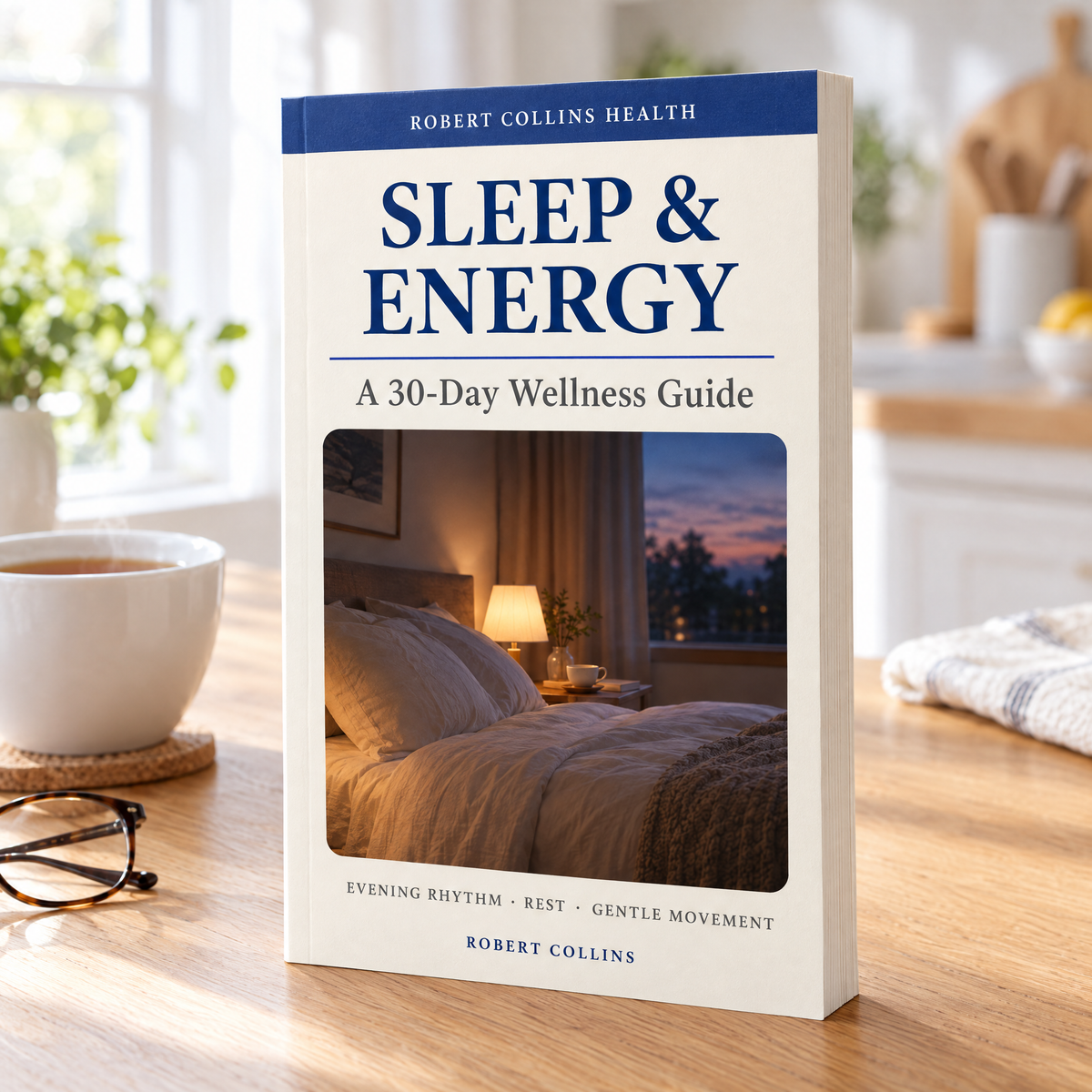 Sleep & Energy: A 30-Day Wellness Guide by Robert Collins — front cover
