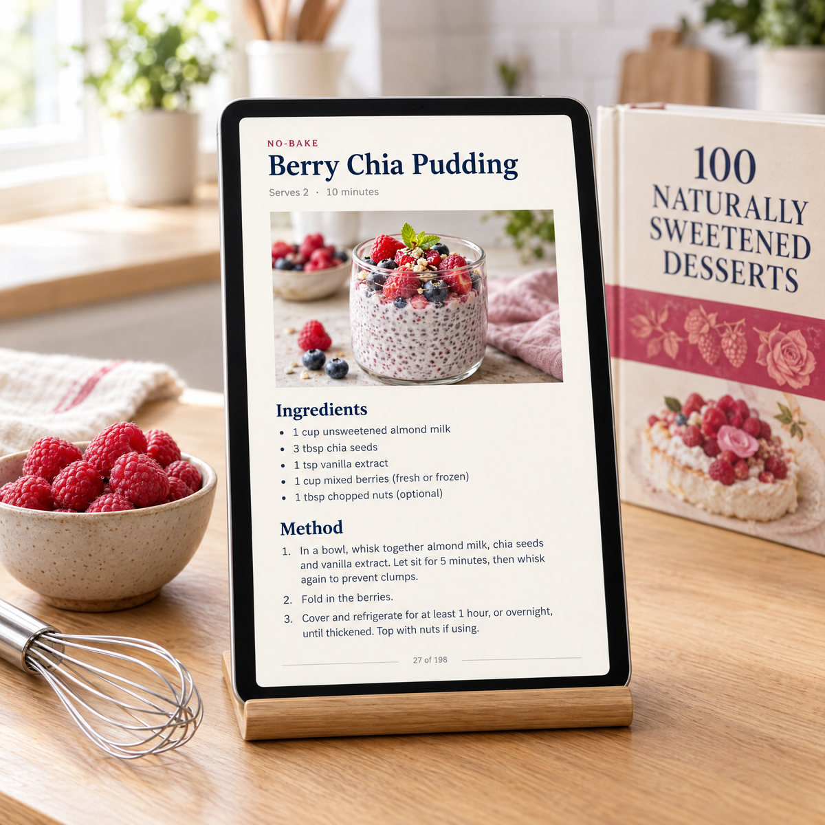 Instant digital PDF — bake straight from your tablet or phone
