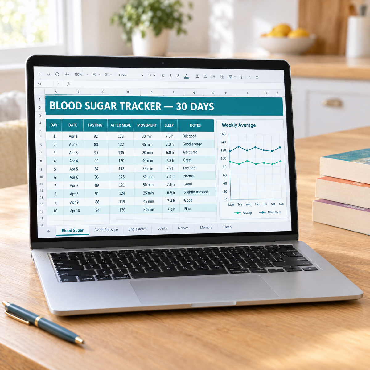 7 trackers included — Excel and Google Sheets